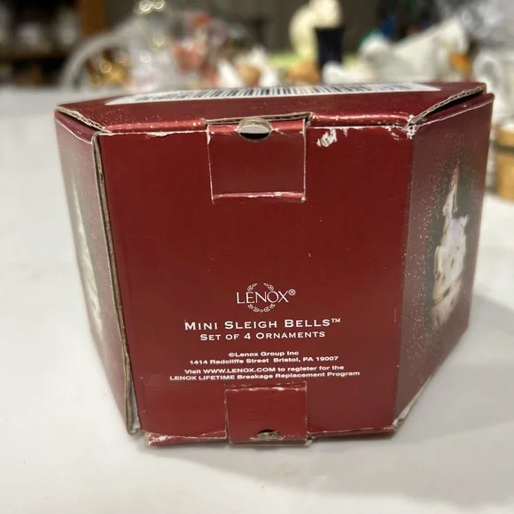 Lenox Festive Sleigh Bell Ornament Set - Picture 5 of 15